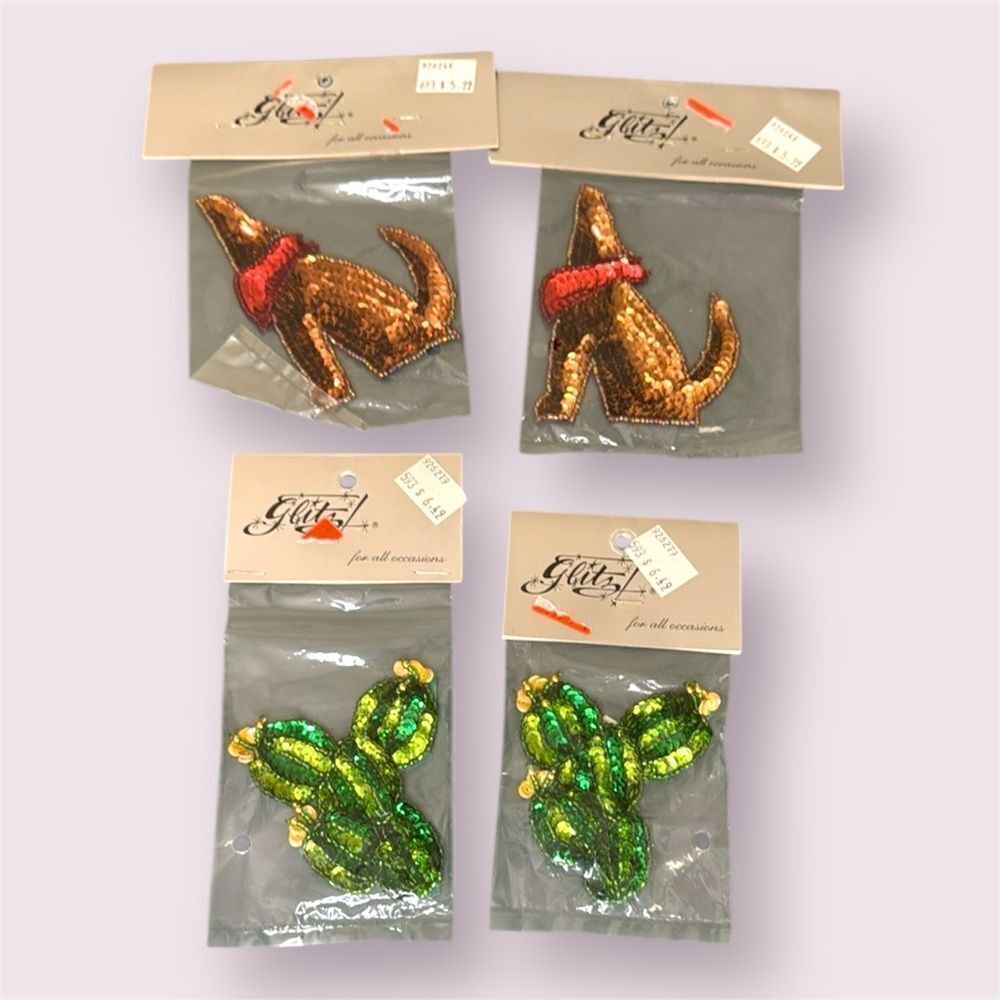 GLITZ Vintage 90s Western Sequin Appliques *NEW*